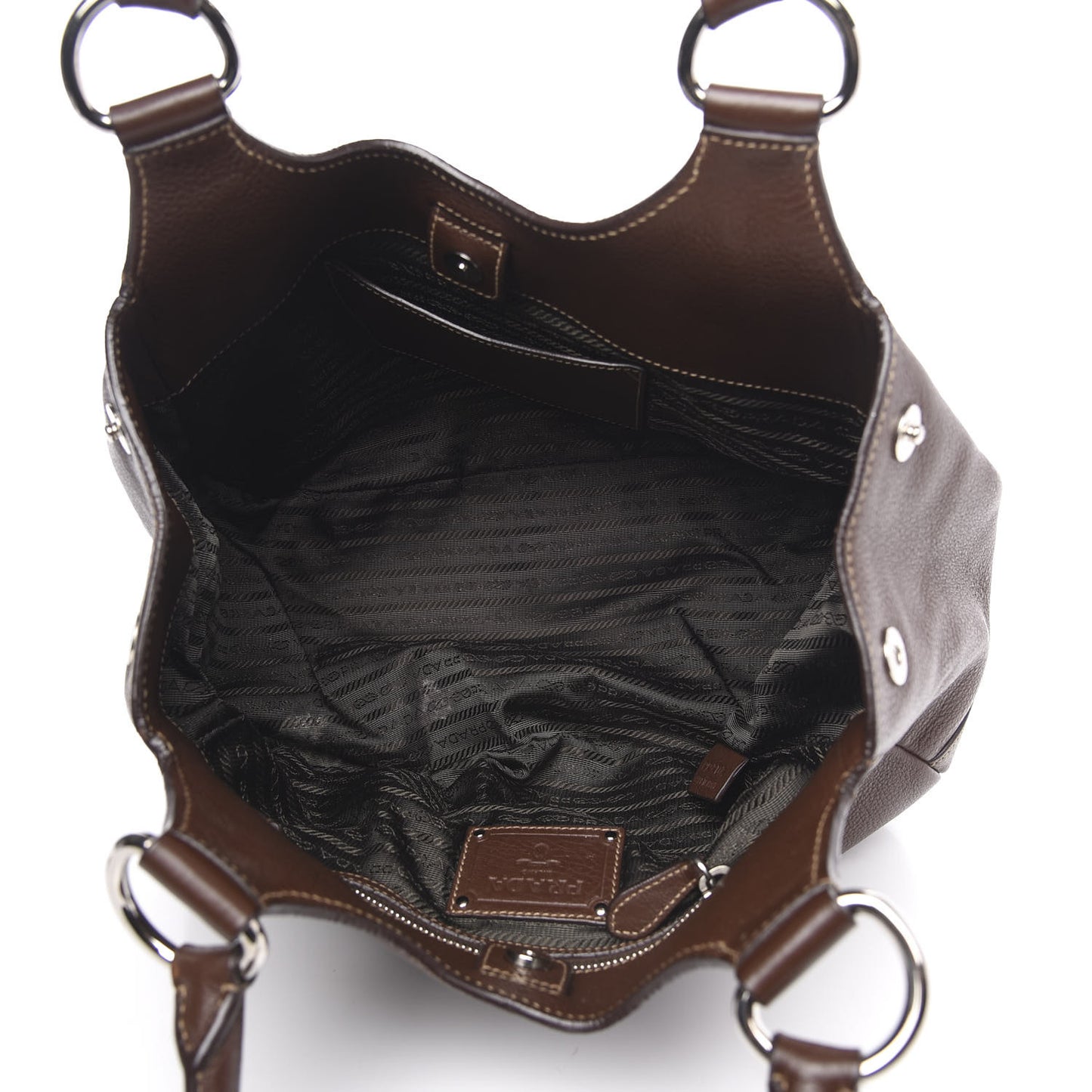 Vitello Daino Shoulder Bag Bruciato