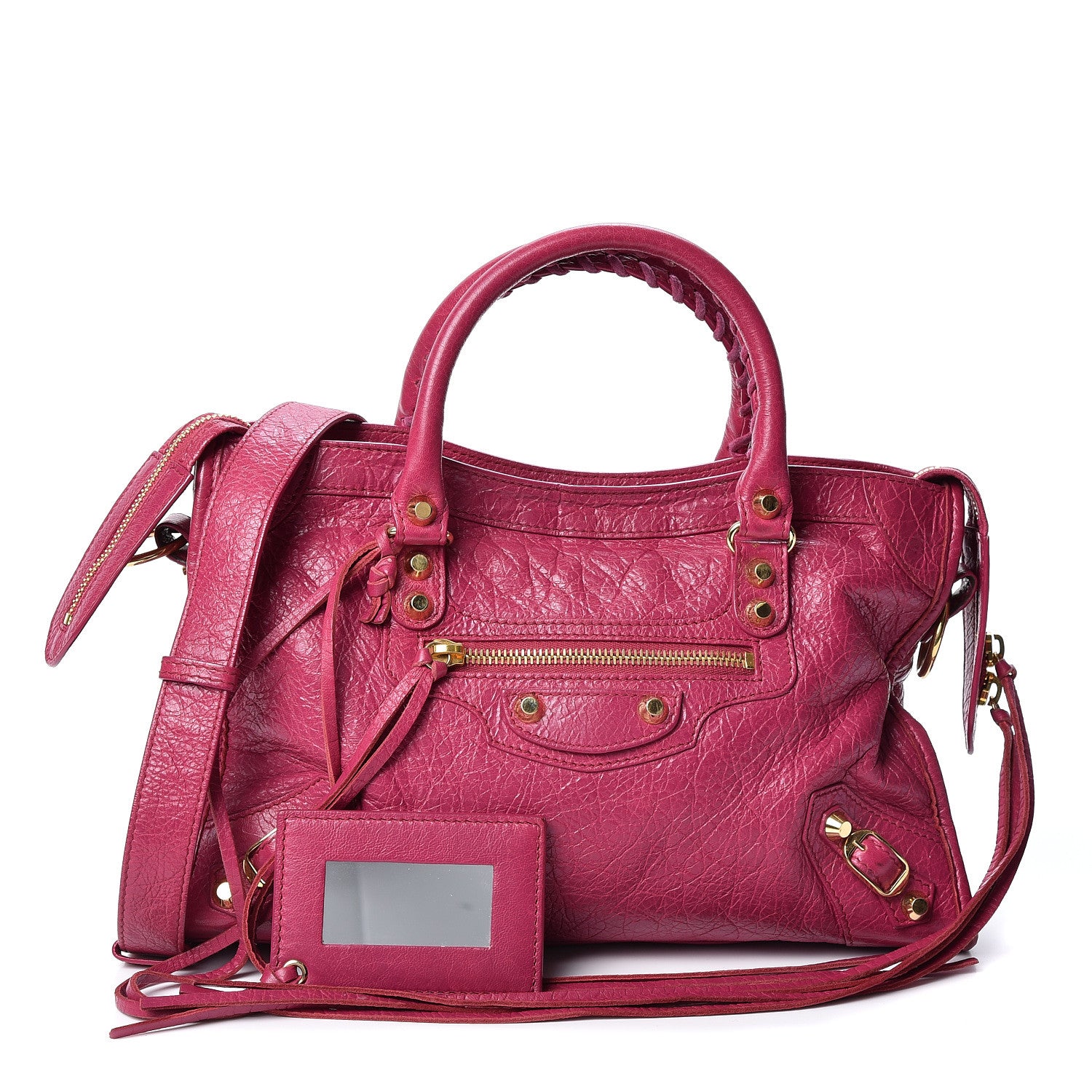 Balenciaga Agneau Classic Gold Hardware S City Rose Dahlia 1 of 9