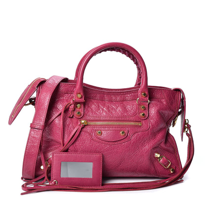 Balenciaga Agneau Classic Gold Hardware S City Rose Dahlia 1 of 9