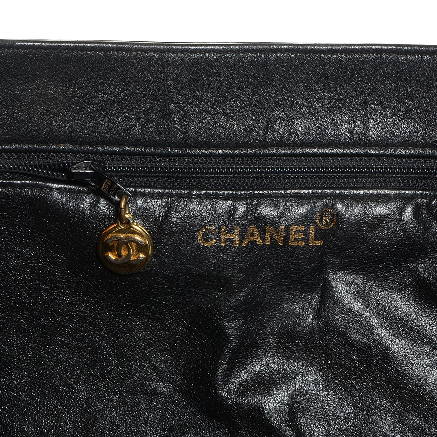 Lambskin Jumbo Shoulder Bag Black