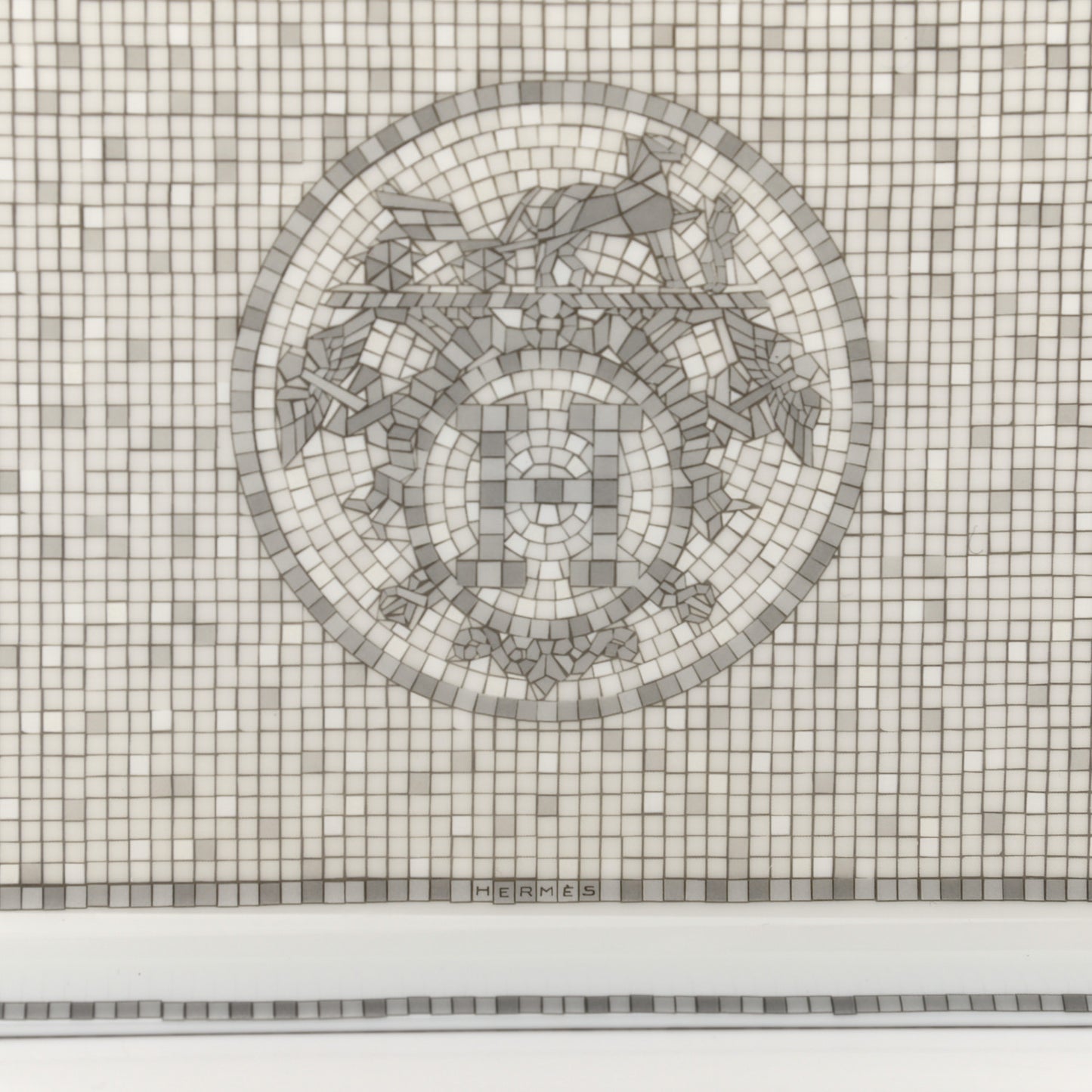 Porcelain Mosaique Au 24 Sushi Plate Platine