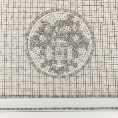 Hermes Porcelain Mosaique Au 24 Sushi Plate Platine 4 of 8