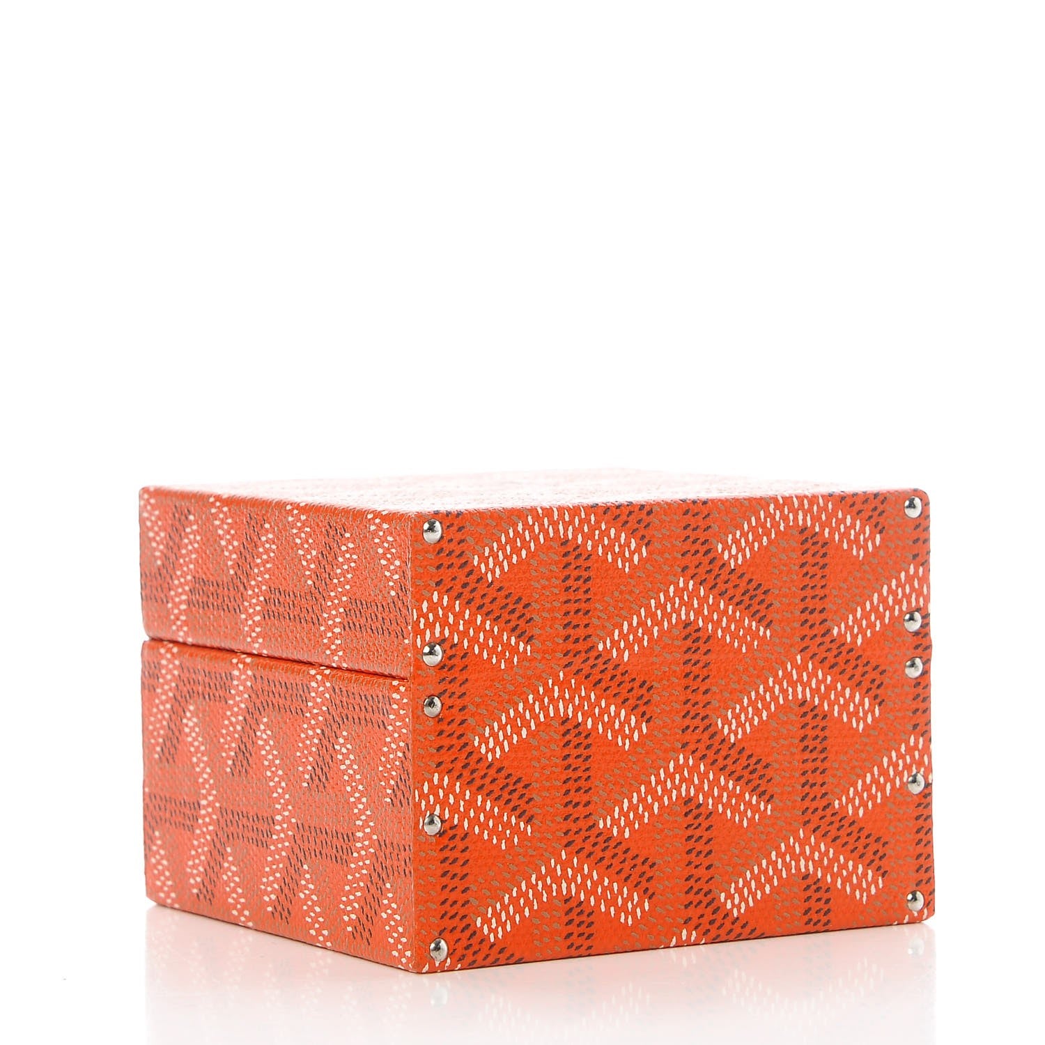 Goyard Goyardine Regence Mini Trunk Orange 3 of 9