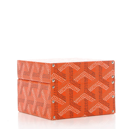 Goyard Goyardine Regence Mini Trunk Orange 3 of 9
