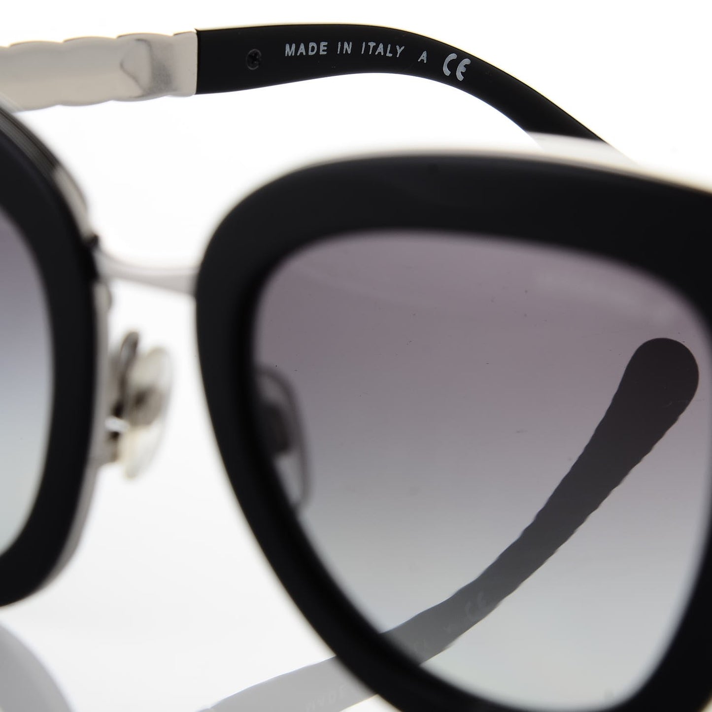 Cat Eye Quilted Sunglasses 5368 Black
