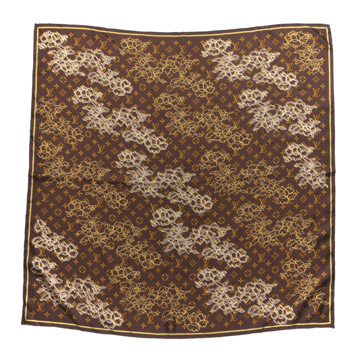 Silk Monogram Dentelle Scarf