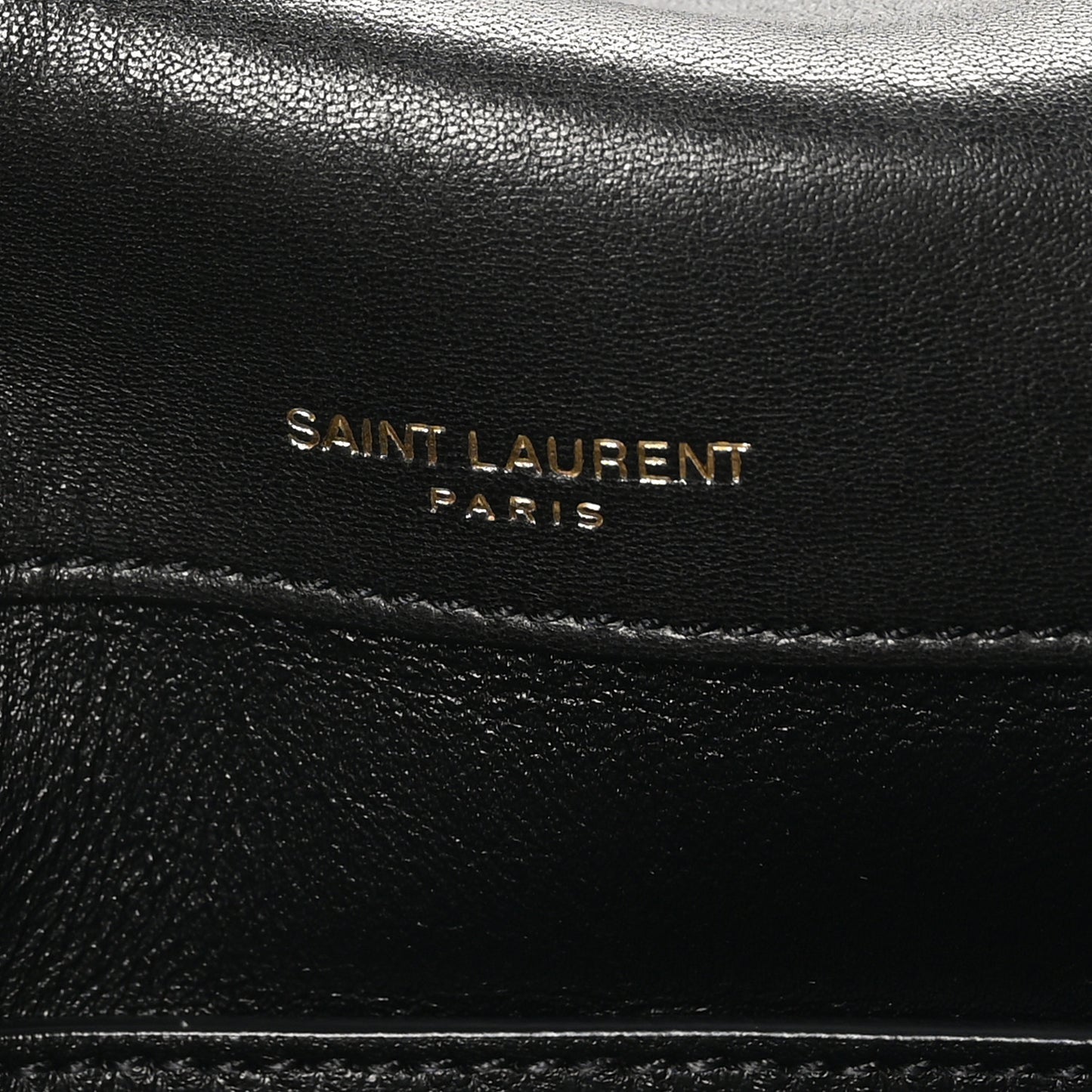 Lambskin Quilted Monogram Medium Solferino Satchel Black