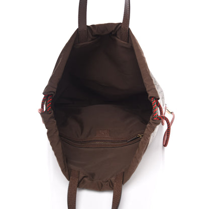 Gucci GG Supreme Monogram Neo Vintage Drawstring Backpack Beige New Acero Crop 5 of 10