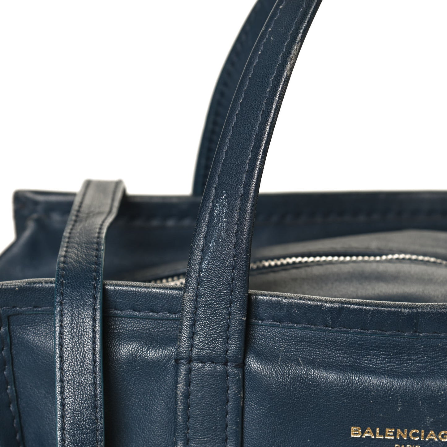 Agneau Small Bazar Shopper Tote Blue