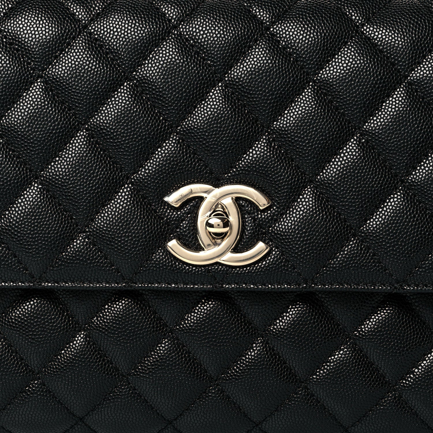 Chanel Caviar Quilted Small Coco Handle Flap Black 8 of 11