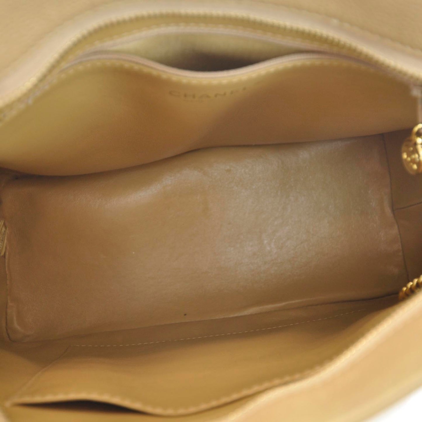 Caviar Quilted Medallion Tote Beige