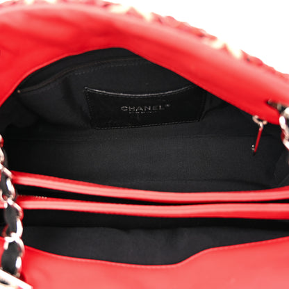Chanel Patent Hand Embroidered Just Mademoiselle Red 5 of 13