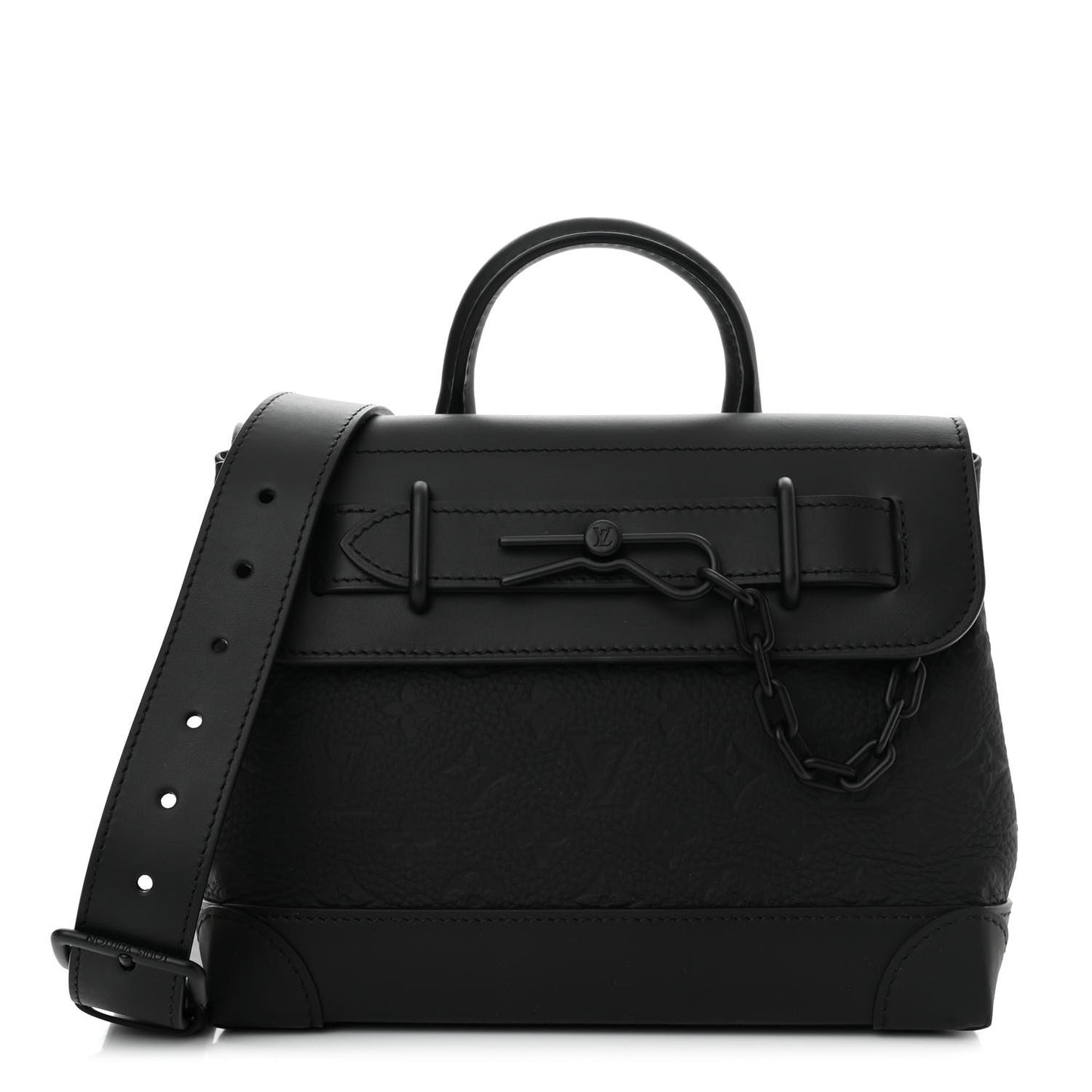 Taurillon Monogram Steamer PM NM Black