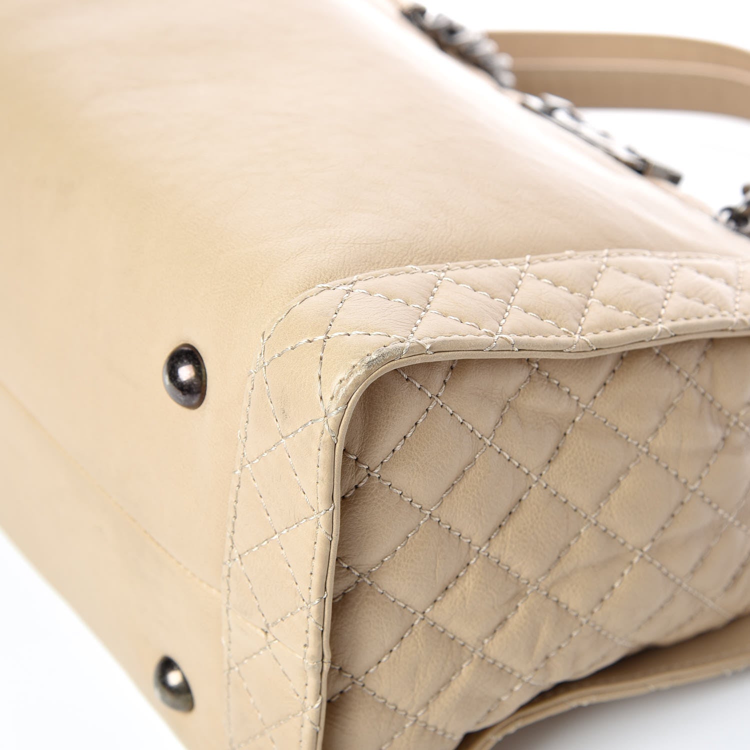 Chanel Lambskin Boy Reverso Shopping Tote Beige 10 of 26