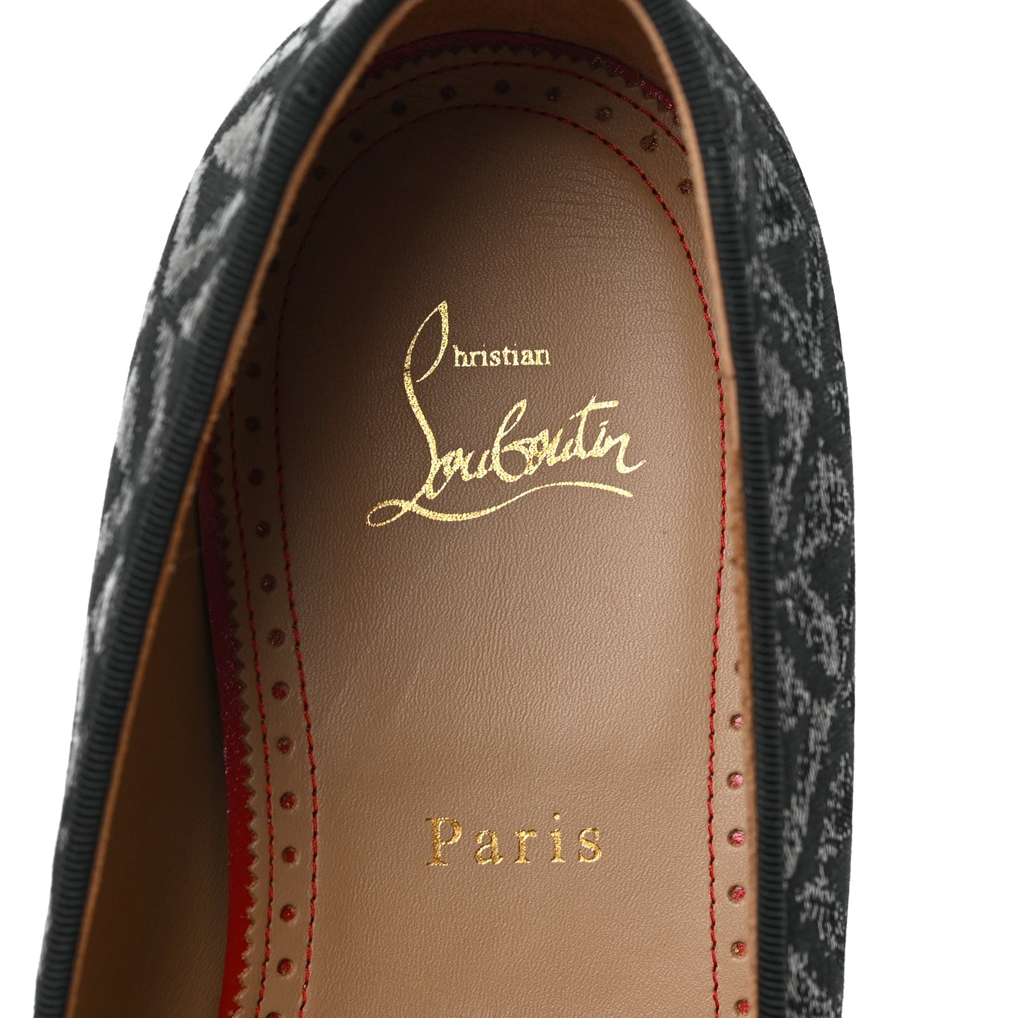 Lurex Patent Mens Spooky Spikes Flat Loafers 43 Black Gun Grey