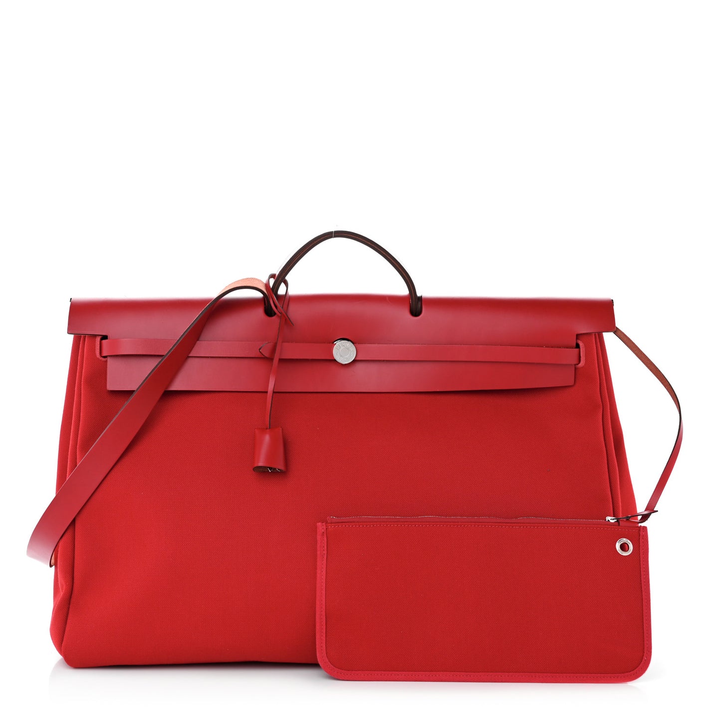 Military Toile Vache Hunter Herbag Zip Retourne Cabine Bag Rouge Piment