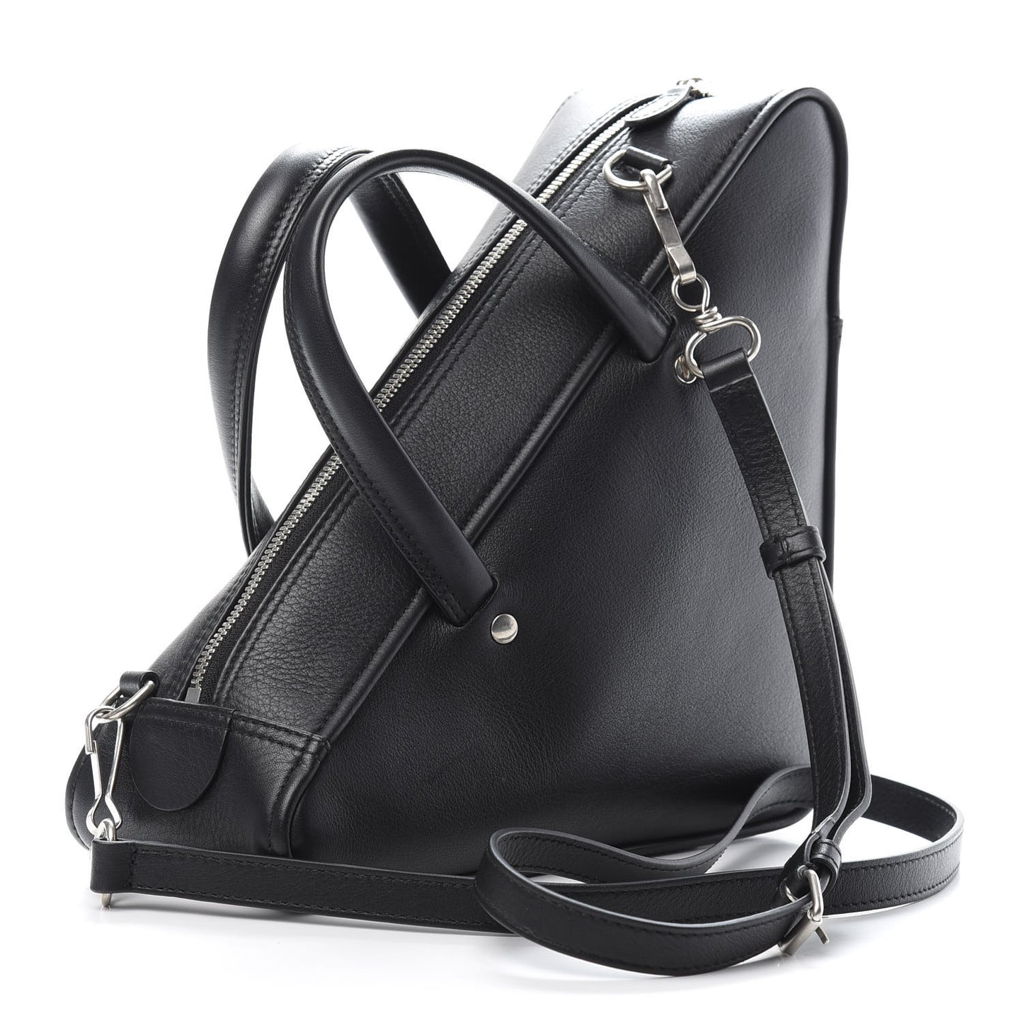 Calfskin S Triangle Duffle Black