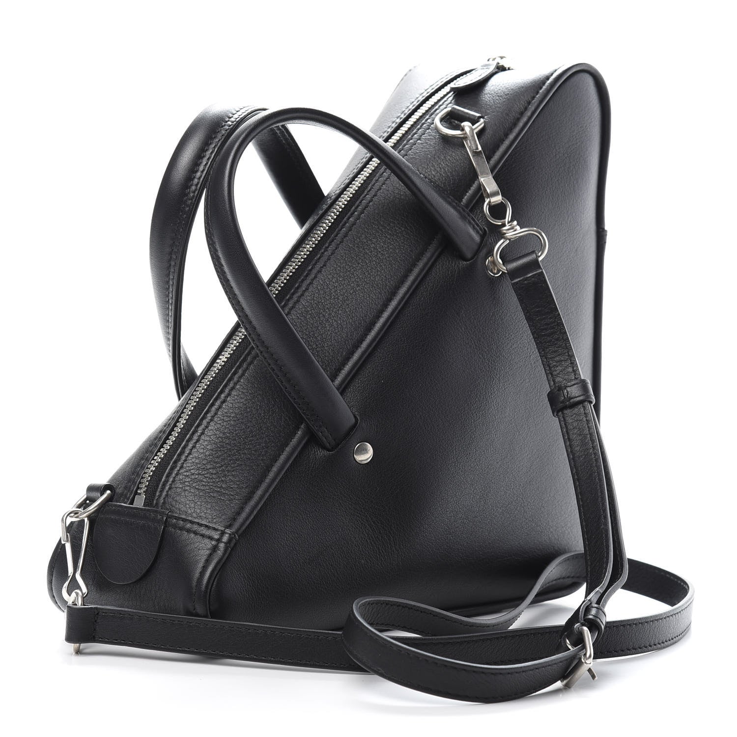 Balenciaga Calfskin S Triangle Duffle Black 3 of 10