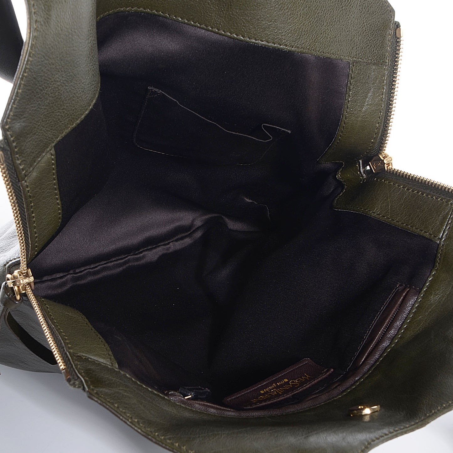 Calfskin Small Tribute Tote Green
