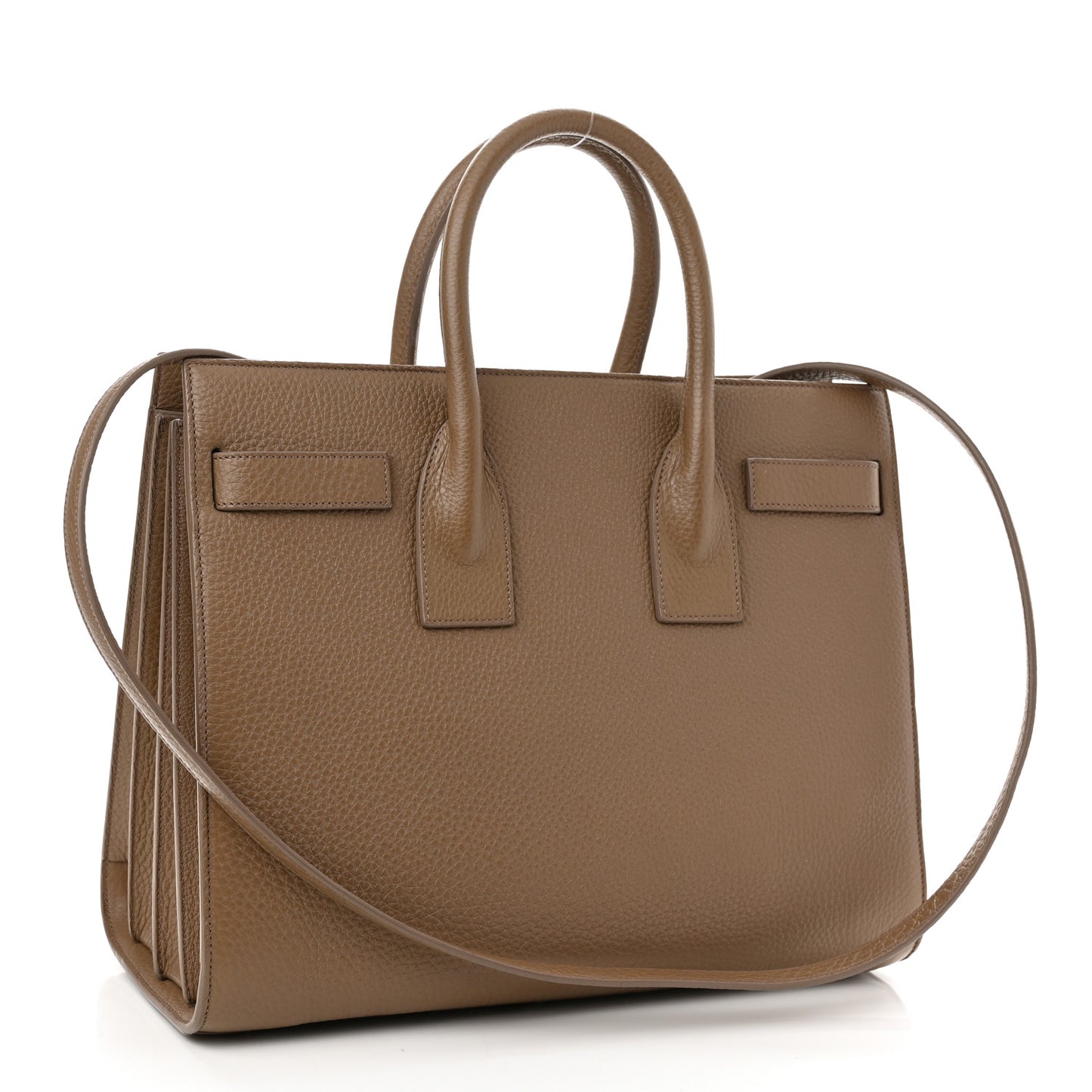 Grained Calfskin Small Sac De Jour Taupe