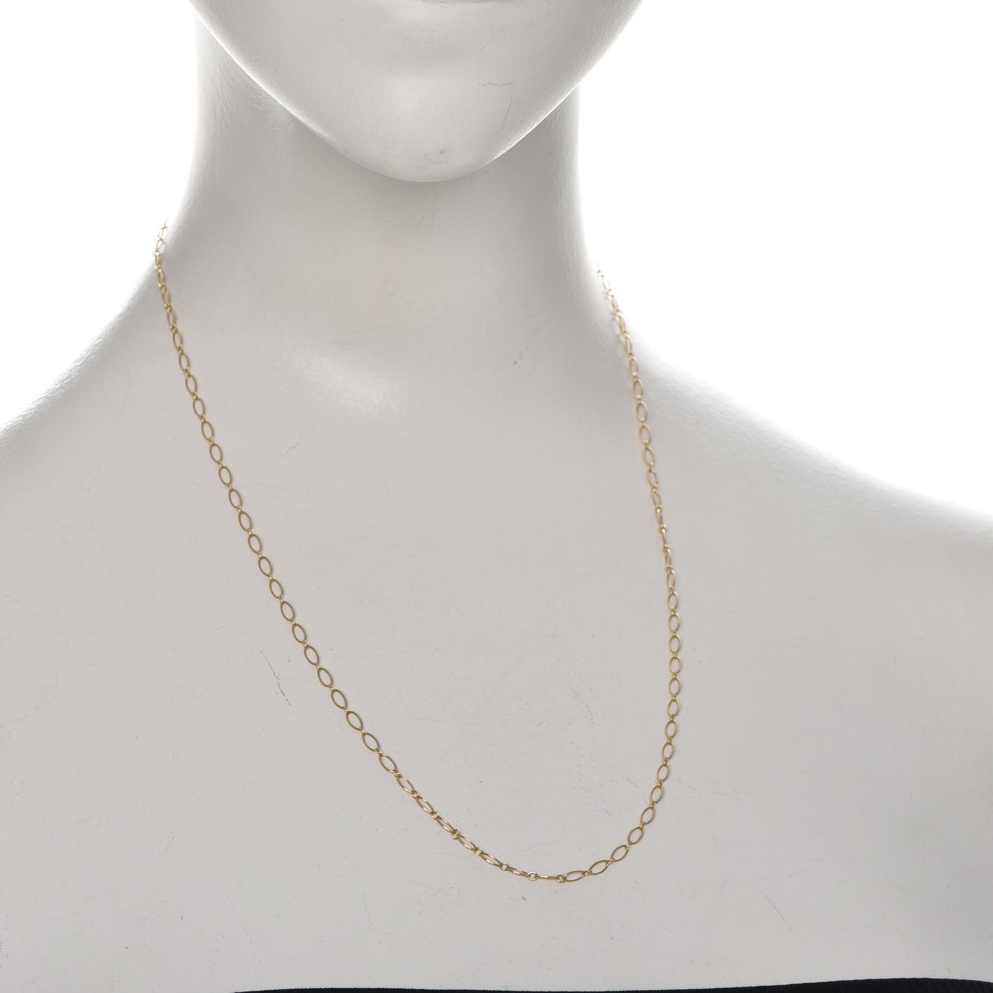 18K Yellow Gold Oval Link Chain