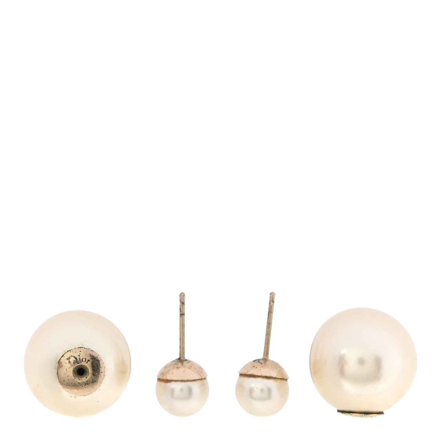 Pearl Mise En Dior Tribal Earrings Gold