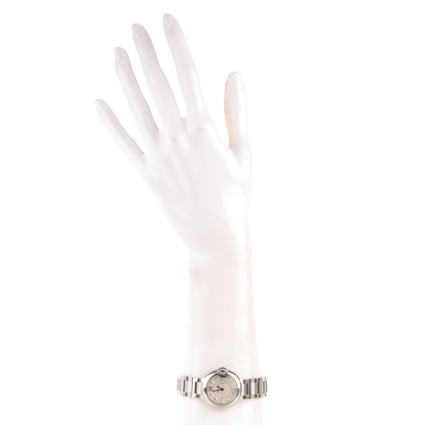 Stainless Steel Diamond 28mm Ballon Bleu De Quartz Watch