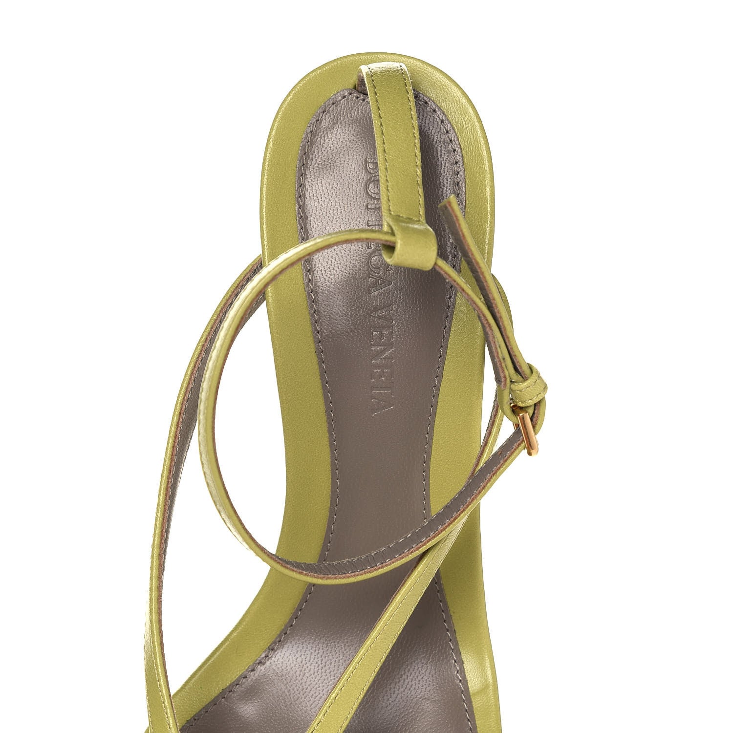 Bottega Veneta Lambskin Stretch Multi Strap 90mm Sandals 36 Pistachio 7 of 7