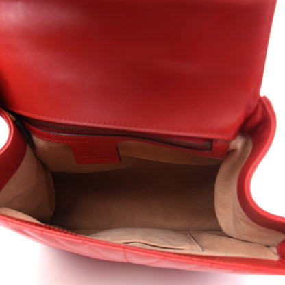 Gucci Calfskin Bamboo Trapuntata Queen Margaret Backpack Hibiscus Red 4 of 10