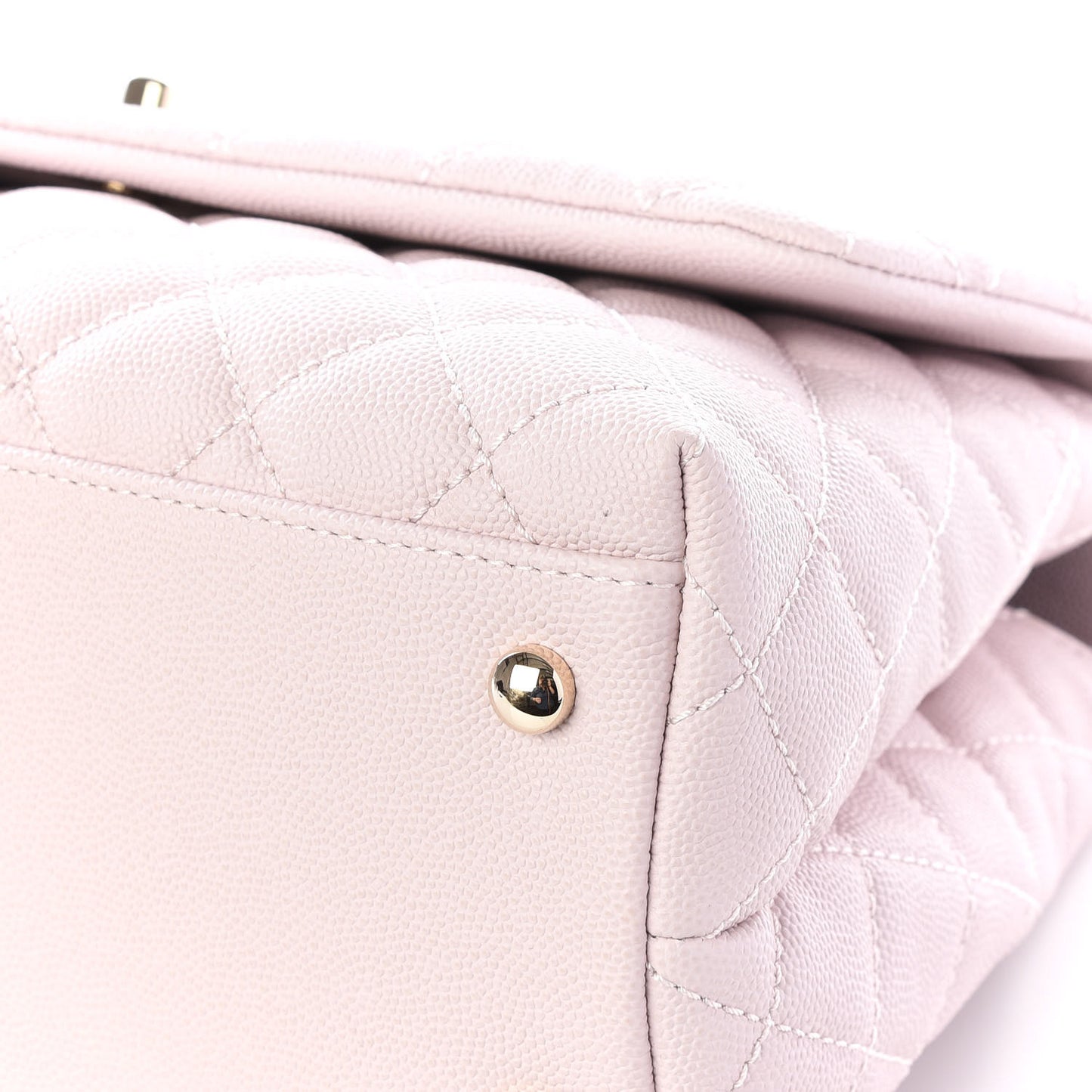 Caviar Quilted Small Coco Handle Flap Lilas Lilac