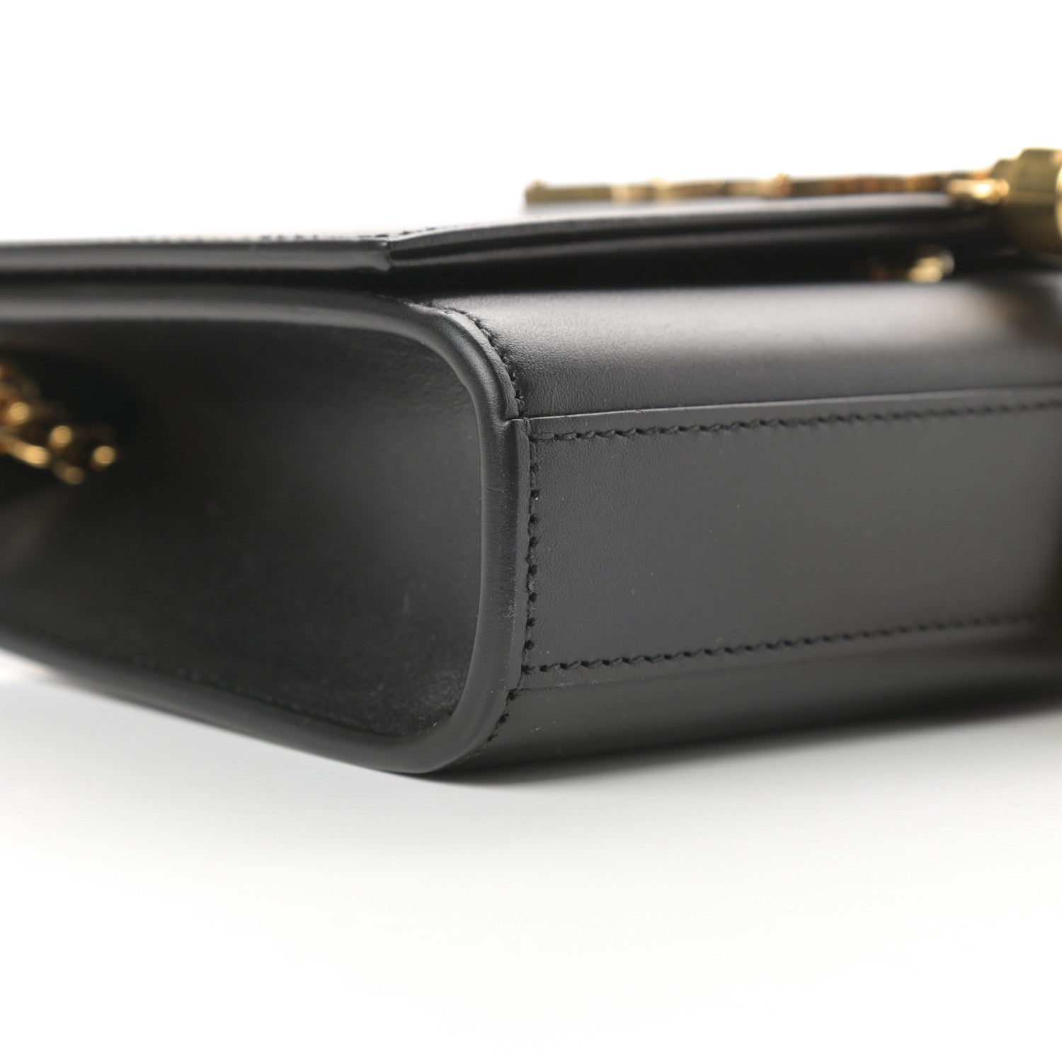 Saint Laurent Smooth Calfskin Small Classic Monogram Kate Tassel Satchel Black 9 of 12