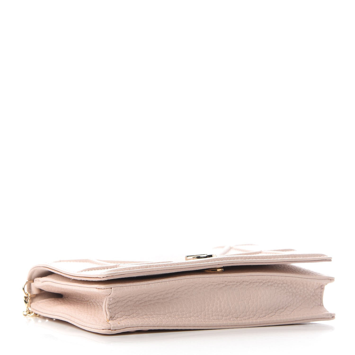 Christian Dior Grained Calfskin Diorama Wallet on Chain Pouch Rose Poudre 4 of 9