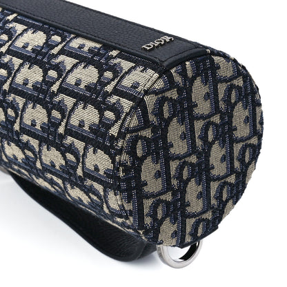 Christian Dior Oblique Vertical Roller Messenger Bag Blue 9 of 10