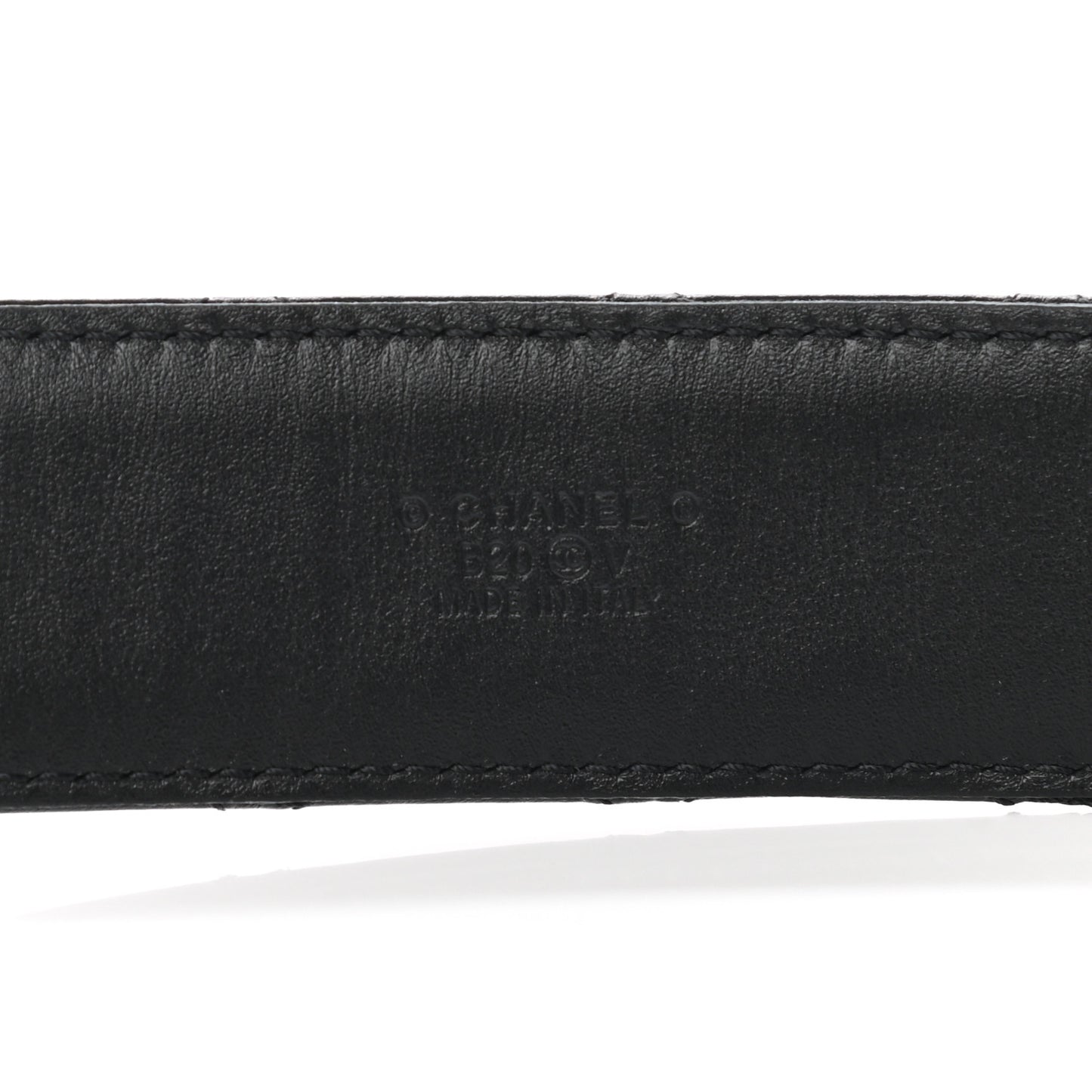 Lambskin Quilted CC Chain Belt 85 34 Black