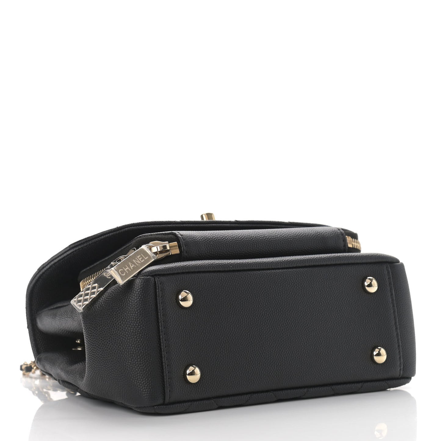 Caviar Quilted Small Business Affinity Flap Black