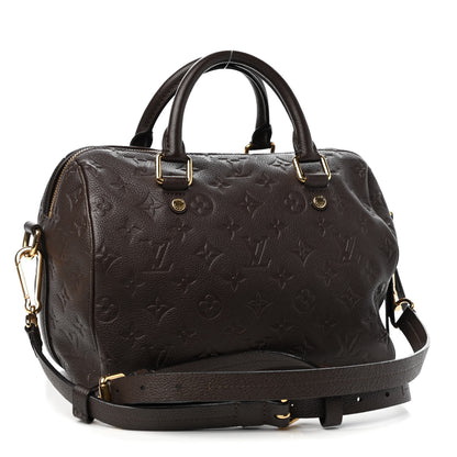 Louis Vuitton Empreinte Speedy Bandouliere 25 Chocolate 3 of 8