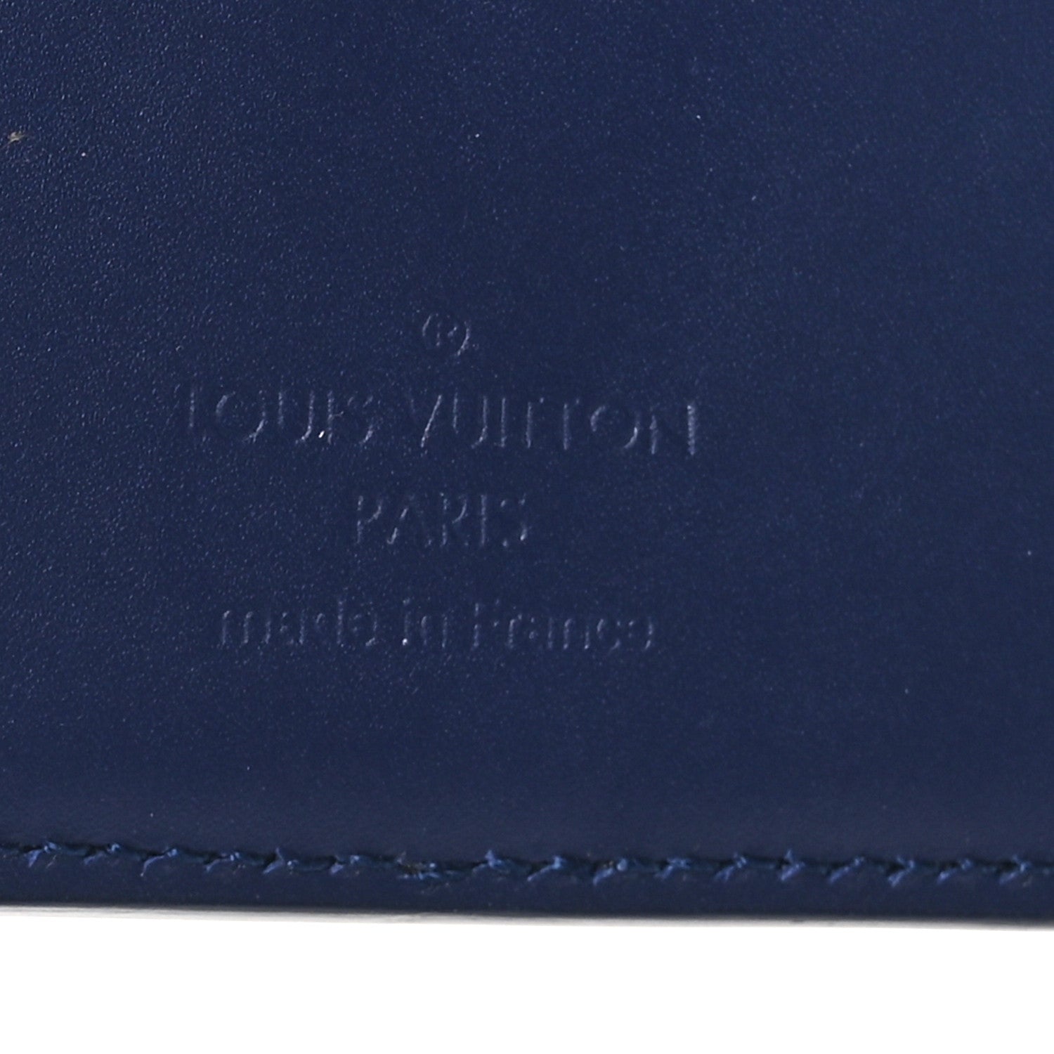 Louis Vuitton Cowhide Monogram Bandana Pocket Organizer Blue 6 of 8