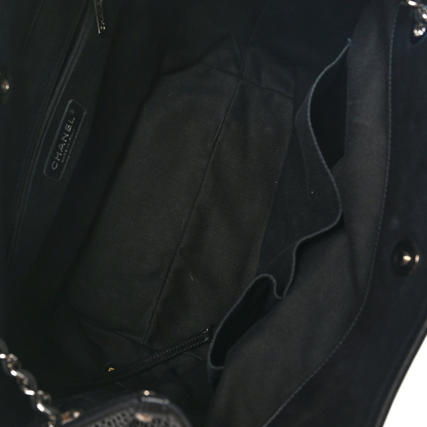 Calfskin Perforated Up In The Air North South Tote Black