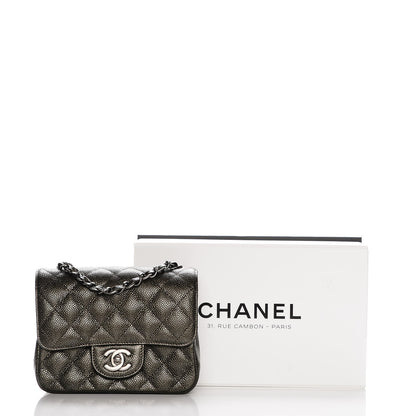 Chanel Caviar Quilted Mini Square Flap Dark Charcoal 8 of 8