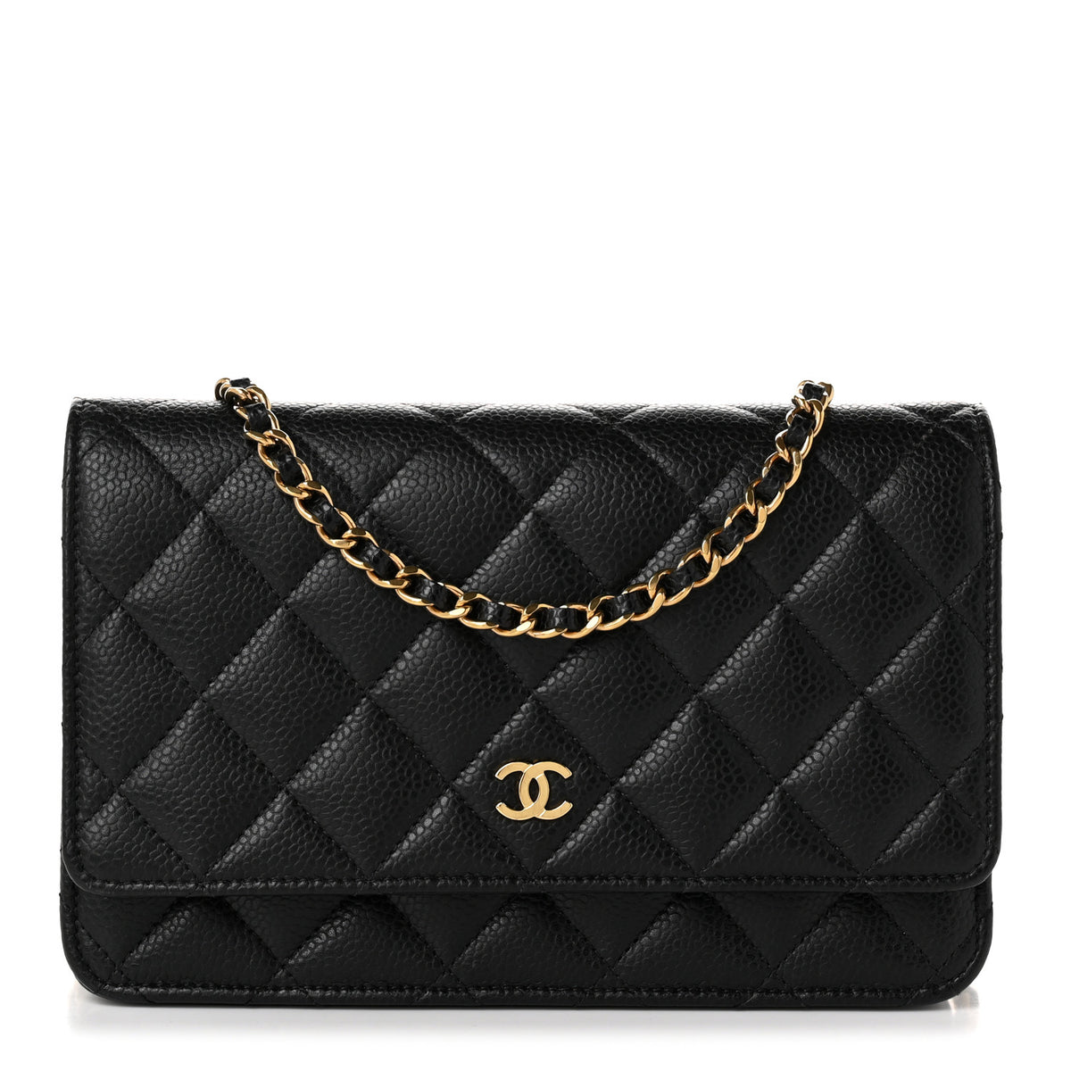 Chanel Caviar Quilted Wallet on Chain WOC Black 1 of 12