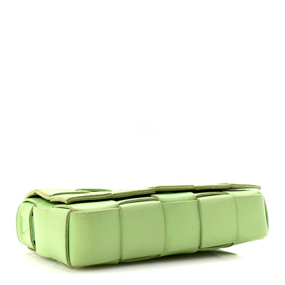 Bottega Veneta Lambskin Maxi Intrecciato Cassette Crossbody Bag Pistachio 4 of 14