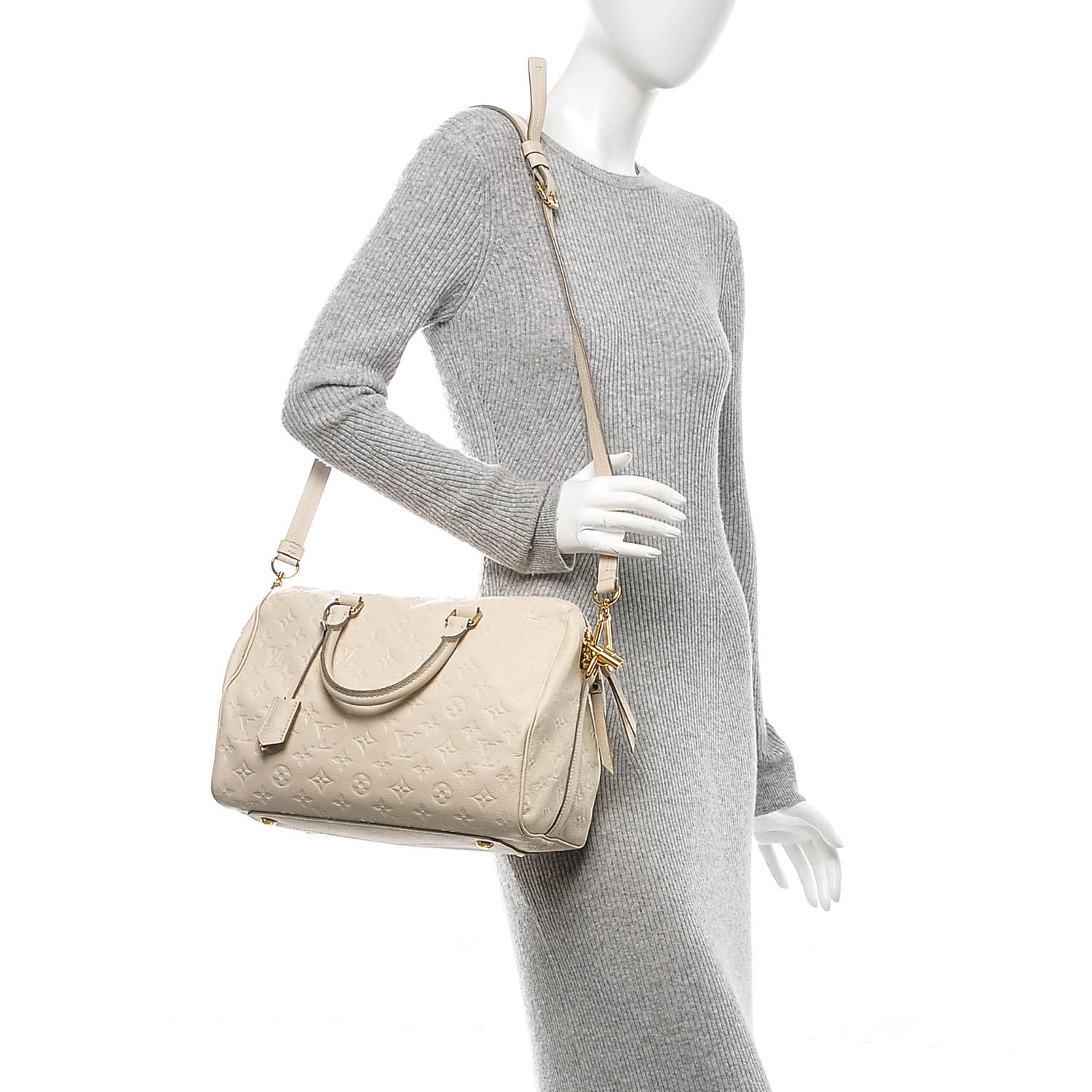 Louis Vuitton Empreinte Speedy Bandouliere 30 Neige 2 of 11