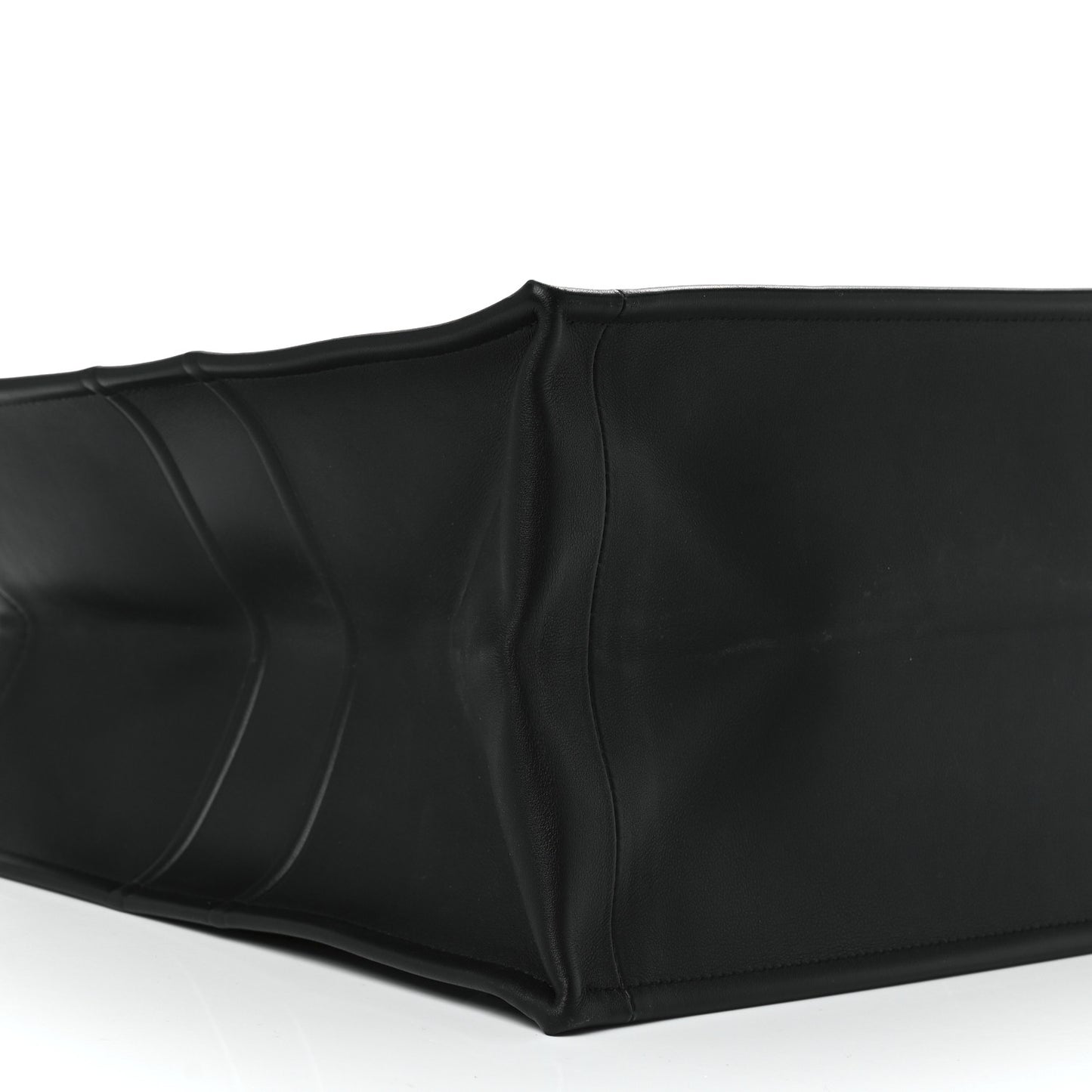 Calfskin Large Surrealism Book Tote Black