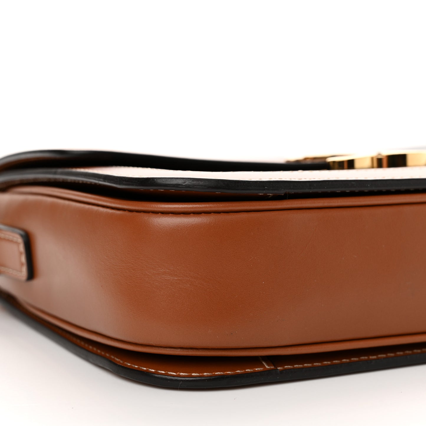 Triomphe Canvas Calfskin Medium Triomphe Bag Tan