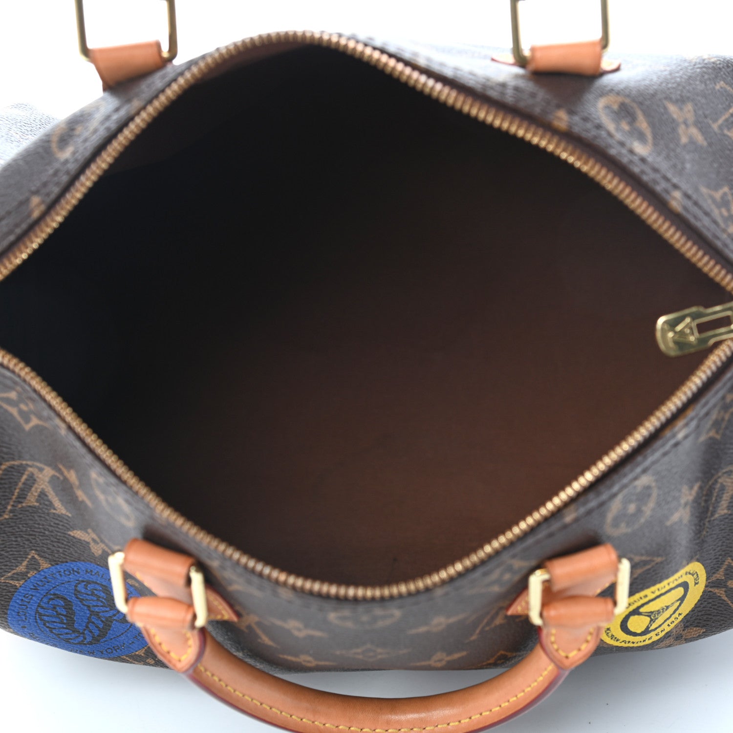 Louis Vuitton Monogram World Tour Speedy Bandouliere 30 5 of 9
