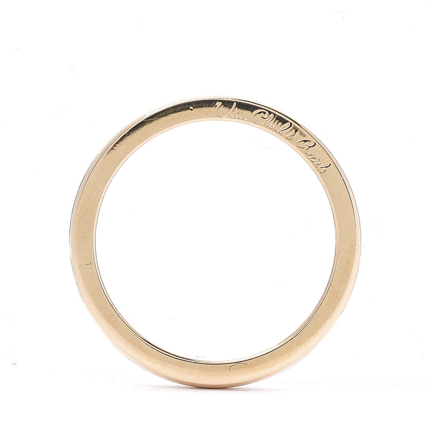 Van Cleef & Arpels 18K Yellow Gold 3mm Wedding Band Ring 53 6.25 5 of 5