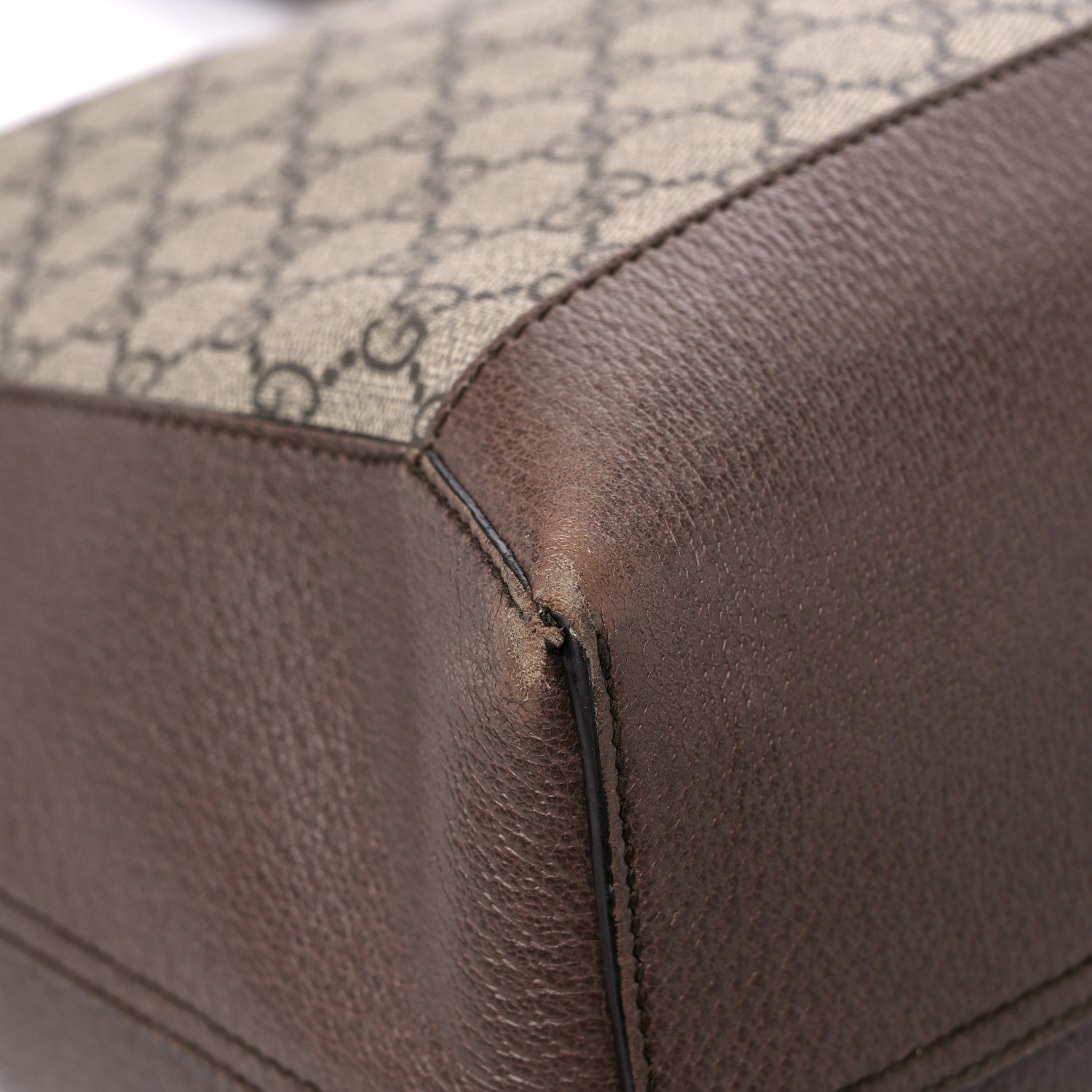 Gucci GG Supreme Monogram Web Ophidia Tote Brown 8 of 18