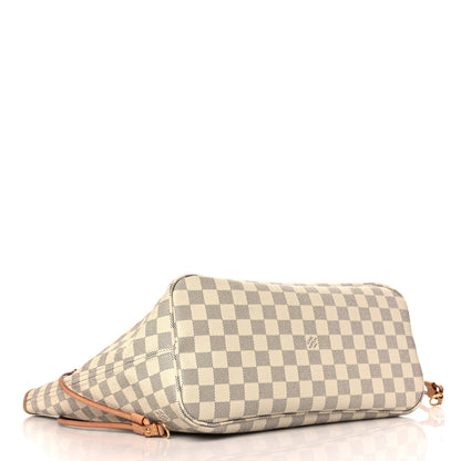 Louis Vuitton Damier Azur Neo Neverfull MM Rose Ballerine 4 of 12