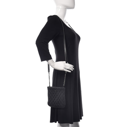 Chanel Lambskin Quilted Crossbody Bag Black 2 of 11