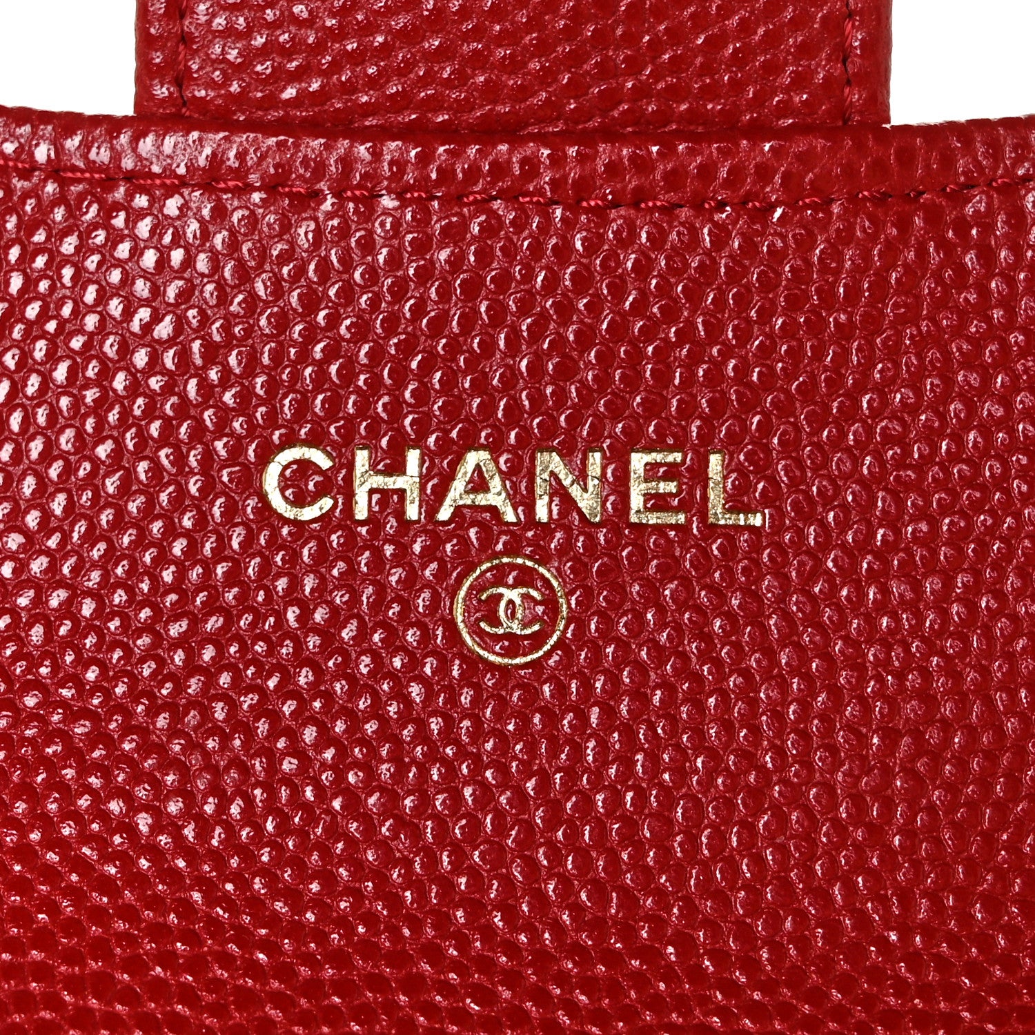 Chanel Caviar Quilted Flap Card Holder Wallet Red 6 of 12
